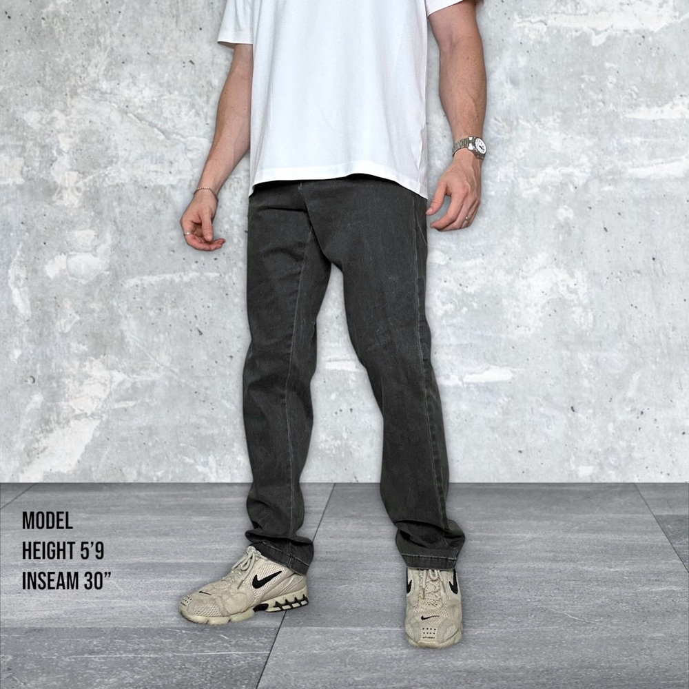 Calvin Klein Gray Suede Jeans - Picture 2 of 6